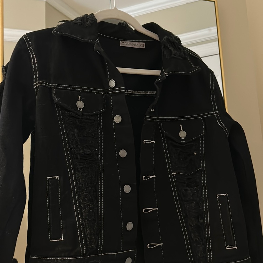 Carmar Ripped Jean Jacket